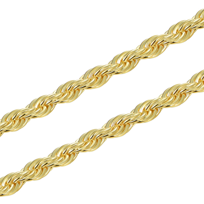 Corrente Rope Ouro 14K 2.5mm - APORRO